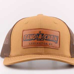 Bang-A-Chain Leather Patch Hats