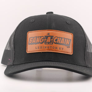 Bang-A-Chain Leather Patch Hats